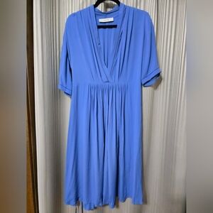 Elegant Blue Midi Dress